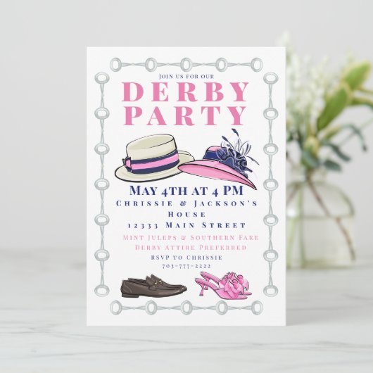 Derby Party Pet Schoenen Mode Preppy Navy Kaart (Staand voorkant)