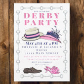 Derby Party Pet Schoenen Mode Preppy Navy Kaart