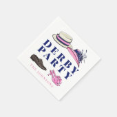 Derby Party Pet Schoenen Mode Preppy Navy Servet (Hoek)