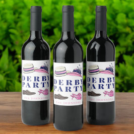 Derby Party Pet Schoenen Mode Preppy Navy Wijn Etiket