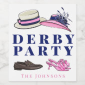 Derby Party Pet Schoenen Mode Preppy Navy Wijn Etiket (Enkel label)