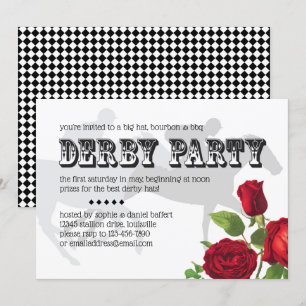 Derby Party Racehorse en Rozen 2 Kaart