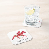 Derby Party Racehorse en Rozen Kartonnen Onderzetters (Insitu)