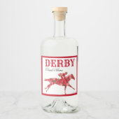 Derby Party Red Roses Drink Likeurfles Etiket (Voorkant)