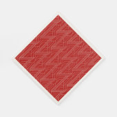 Derby Party Rood en Ivoor Servet (Hoek)