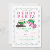 Derby Party Schoenen Fancy Petten Mode Preppy Kaart (Voorkant)