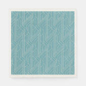 Derby Party Turquoise en Ivoor Servet (Voorkant)