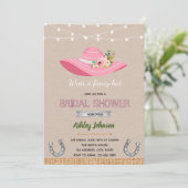 Derby pet bridal doucheuitnodiging kaart (Staand voorkant)