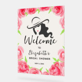 Derby Pet en Rozen Vrijgezellenfeest Welkom Acryl Bord (Hoek)