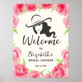 Derby Pet en Rozen Vrijgezellenfeest Welkom Poster (Voorkant)