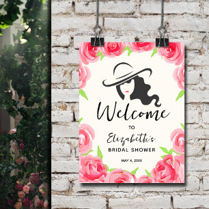 Derby Pet en Rozen Vrijgezellenfeest Welkom Poster