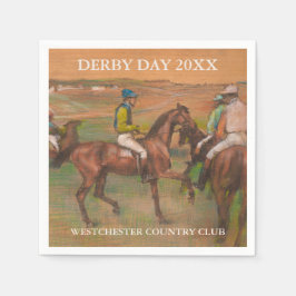 Derby Race Paarden | Edgar Degas Custom Servetten