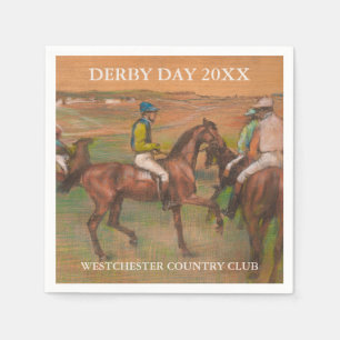 Derby Race Paarden   Edgar Degas Custom Servetten