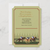 Derby Race Track Invitation Kaart (Voorkant)