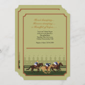 Derby Race Track Invitation Kaart (Voorkant / Achterkant)
