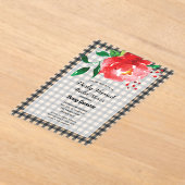 Derby Roos Gingham Vrijgezellenfeest Acryl Uitnodigingen (Laagn)