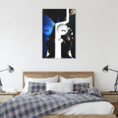 Derby 's nachts canvas afdruk (Insitu (Slaapkamer))