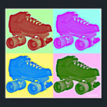 Derby Schaats Pop Art Poster<br><div class="desc">Liefde Derby? Breng wat Derby Pop Art in je huis!</div>