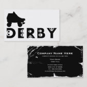 derby : schaats skullphabet visitekaartje (Voorkant / Achterkant)