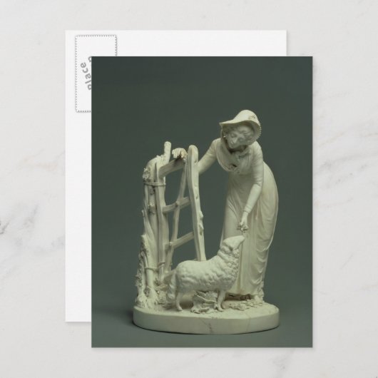 Derby shepherdess, 1790 briefkaart (Voorkant / Achterkant)