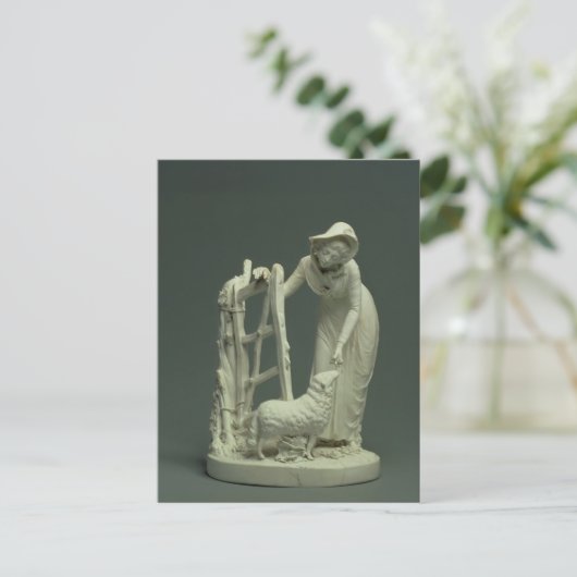 Derby shepherdess, 1790 briefkaart (Staand voorkant)