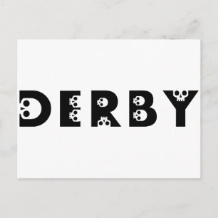 derby : skullphabet briefkaart