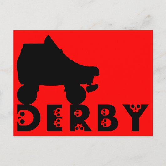 derby : skullphabet briefkaart (Voorkant)