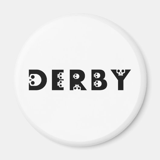 derby : skullphabet magneet (Voorkant)