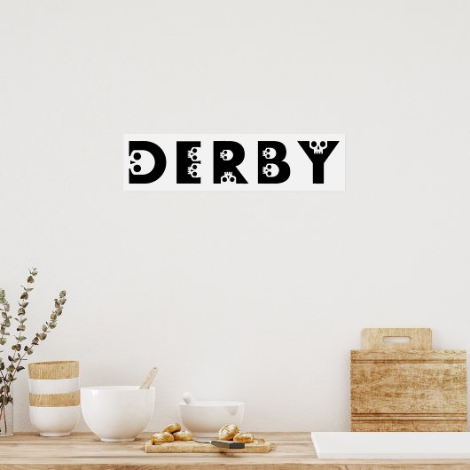 derby : skullphabet poster (Keuken)