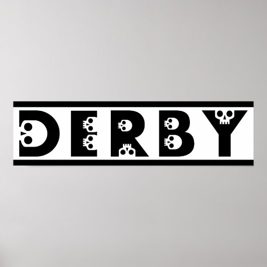 derby : skullphabet poster (Voorkant)