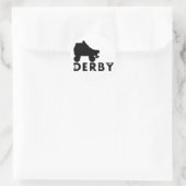 derby : skullphabet ronde sticker (Tas)
