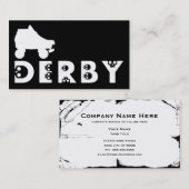 derby : skullphabet-schaats visitekaartje (Voorkant / Achterkant)