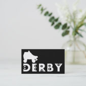 derby : skullphabet-schaats visitekaartje (Staand voorkant)