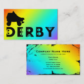 derby : skullphabet-schaats visitekaartje (Voorkant / Achterkant)