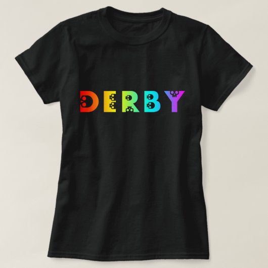 derby skullphabet t-shirt (Design voorkant)