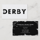 derby : skullphabet visitekaartje (Voorkant / Achterkant)
