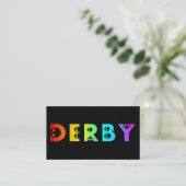 derby : skullphabet visitekaartje (Staand voorkant)