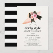 Derby Style Big Pet Roos Baby shower Kaart (Voorkant / Achterkant)