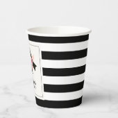 Derby Style Big Pink Pet Roos 1e verjaardag Papieren Bekers (Links)