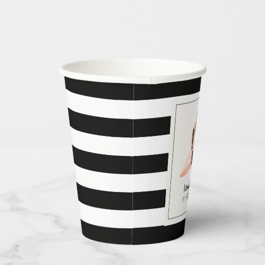 Derby Style Big Pink Pet Roos 1e verjaardag Papieren Bekers (Rechts)