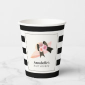 Derby Style Big Pink Pet Roos Baby shower Papieren Bekers (Voorkant)