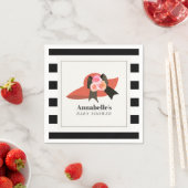 Derby Style Big Red Pet Roos Baby shower Servet (Insitu)