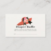Derby Style Big Red Pet Roos Luier Raffle Ticket Informatiekaartje (Voorkant)