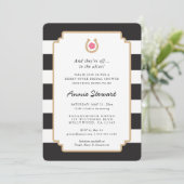 Derby Style Bridal Shower Invitation Hoefijzer Kaart (Staand voorkant)