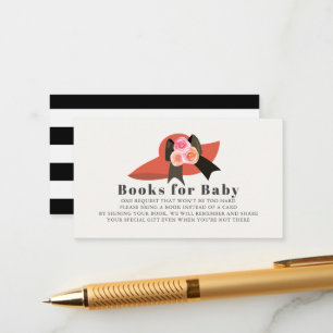 Derby Style Grote Rode Pet Roos Boeken voor Baby Informatiekaartje