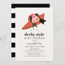 Derby Style Red Pet Roos Baby shower