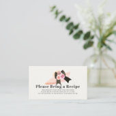 Derby Style Roze Pet Vrijgezellenfeest Recept Verz Informatiekaartje (Staand voorkant)