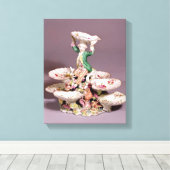 Derby-tafelcenterstuk, 1760-65 canvas afdruk (Insitu (Houten vloer))
