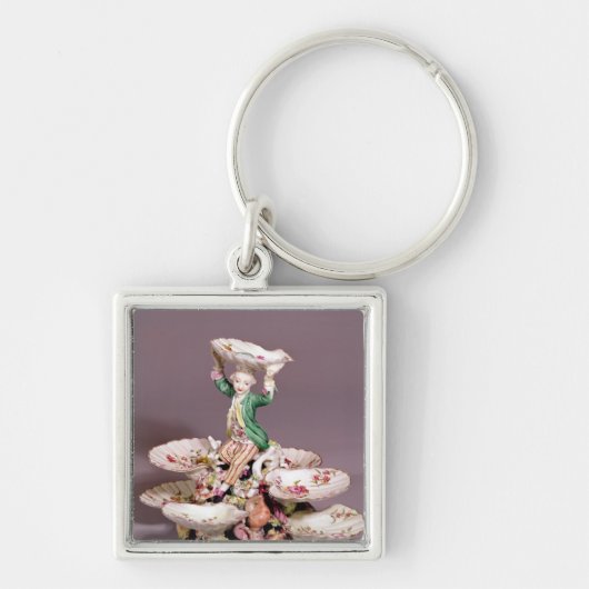 Derby-tafelcenterstuk, 1760-65 sleutelhanger (Voorkant)