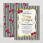 Derby ThMED Bridal Shower Invitations Kaart (Voorkant / Achterkant)